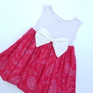 PERSNICKETY Boutique Red Rose Tunic Dress Size 8